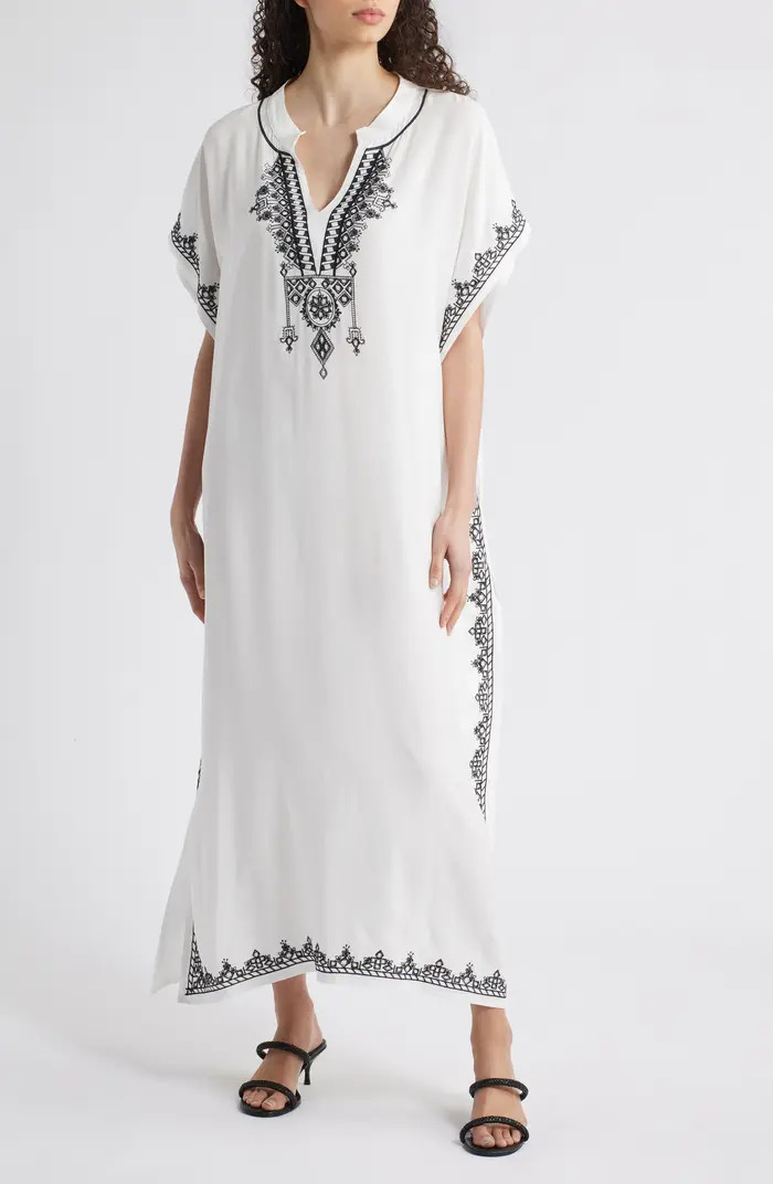 Evelina Embroidered Caftan | Nordstrom