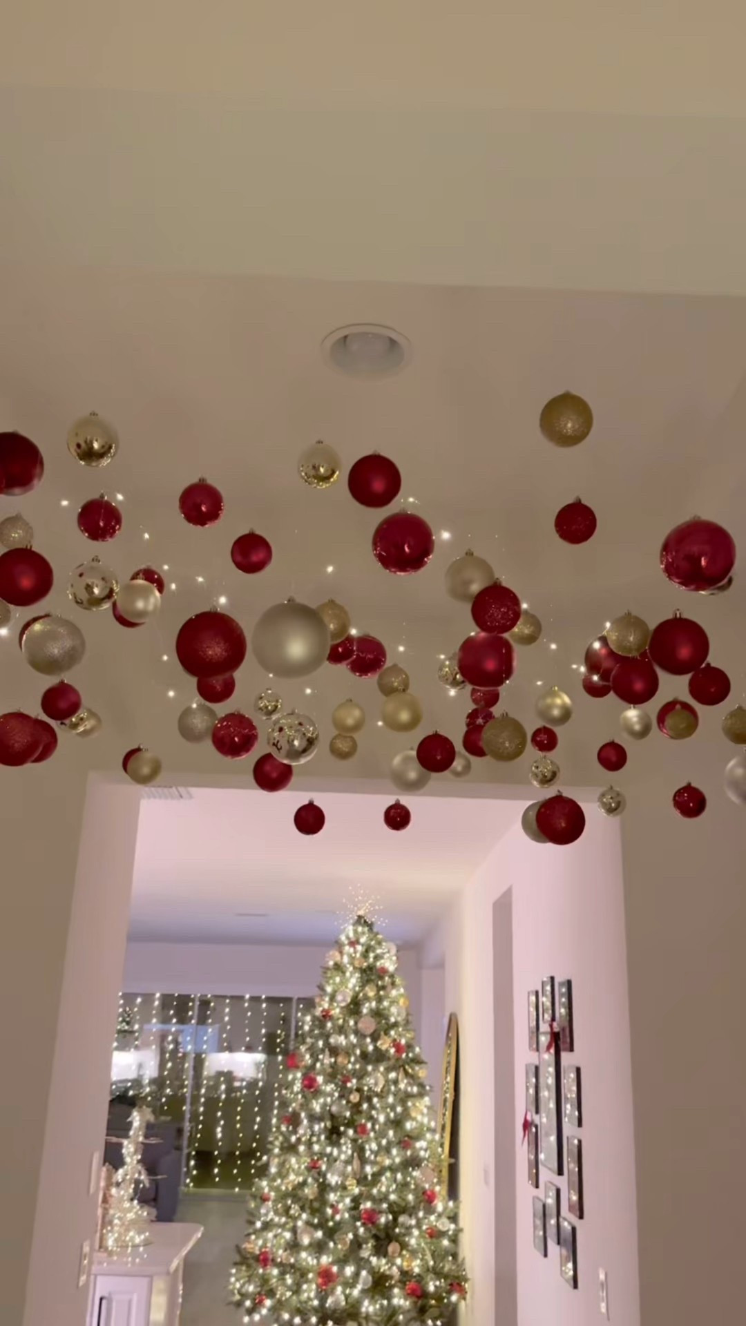 Hanging ornaments from ceiling with twinkle lights ✨


#LTKHoliday #LTKSeasonal #LTKHome