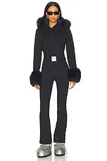 Goldbergh Angele Faux Border Ski Suit in Black from Revolve.com | Revolve Clothing (Global)