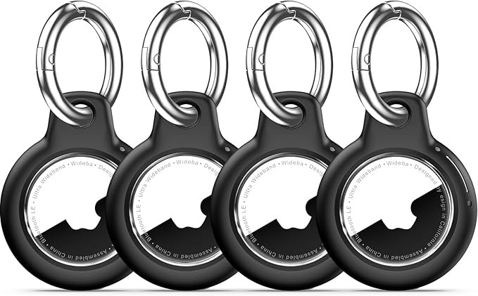 Upgrade Waterproof 4 Pack for Airtags Holder with Apple Air-tag Keychain, Hard PC Air Tag Case Co... | Amazon (US)