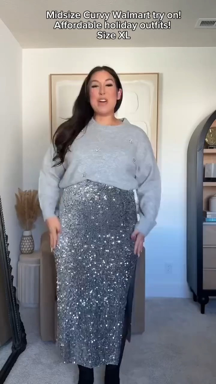 Midsize curvy Walmart try on! Affordable holiday outfits! Size XL - - - midsize fashion, midsize outfits, Walmart fashion, Walmart try on haul, affordable holiday outfits, budget friendly style, curvy fashion finds, Walmart outfit ideas, holiday outfit inspo, winter fashion 2025, chic style, holiday party outfit, Walmart style guide, festive outfits, midsize outfit ideas #LTKStyleTip #LTKHoliday