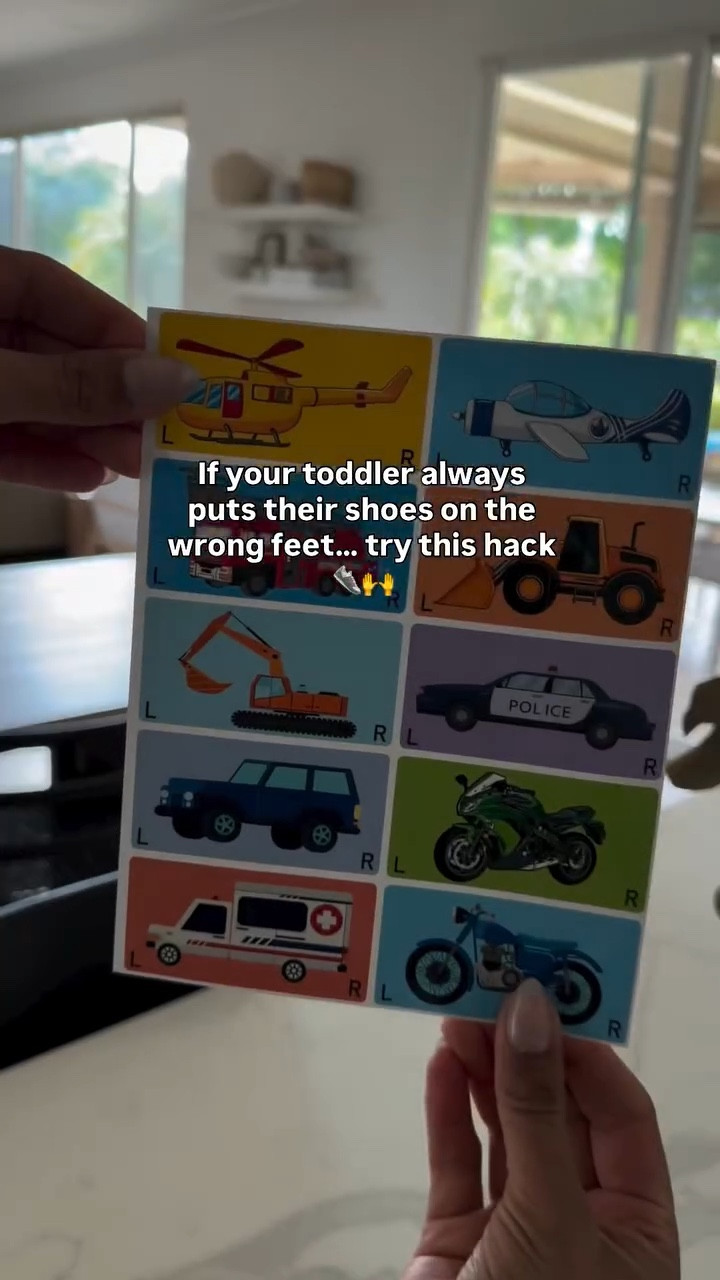 This simple little trick makes it SO much easier for them to learn left vs right on their own (and saves you from fixing shoes all day long 😅)

It’s quick, it’s easy, and it actually works—total mom win 💯
Try it and tell me if it clicks for your little one!

#toddlerhacks #momlifehacks #momtips #toddlerlife #parentinghacks

#LTKmomlife #LTKBaby #LTKKids