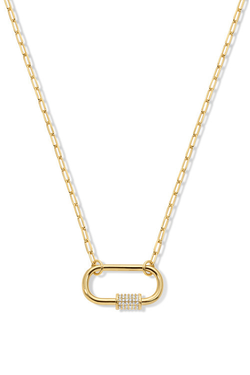 Electric Picks Melrose Carabiner Necklace in Gold at Nordstrom | Nordstrom