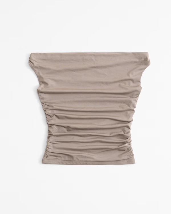 Off-The-Shoulder Ruched Top | Abercrombie & Fitch (US)