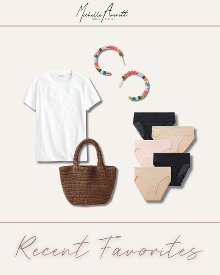 Items you favored the most last week! These earrings are perfect for summer. Intimates, white tshirt, beaded earrings, tote bag


#LTKStyleTip #LTKFindsUnder100