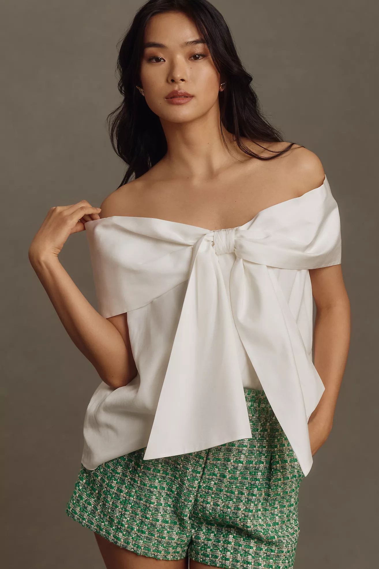 Mare Mare Off-The-Shoulder Bow Top | Anthropologie (US)
