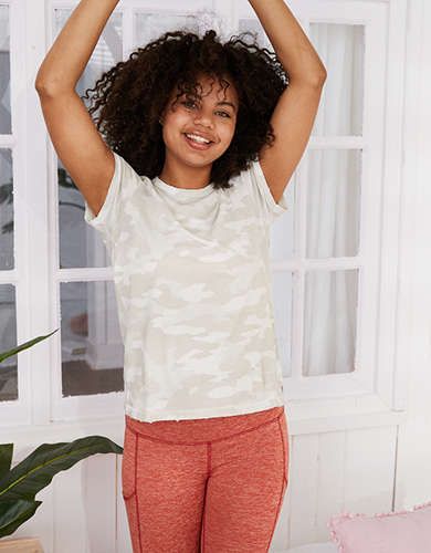 Aerie Camo Tee, Gray | American Eagle Outfitters (US & CA)