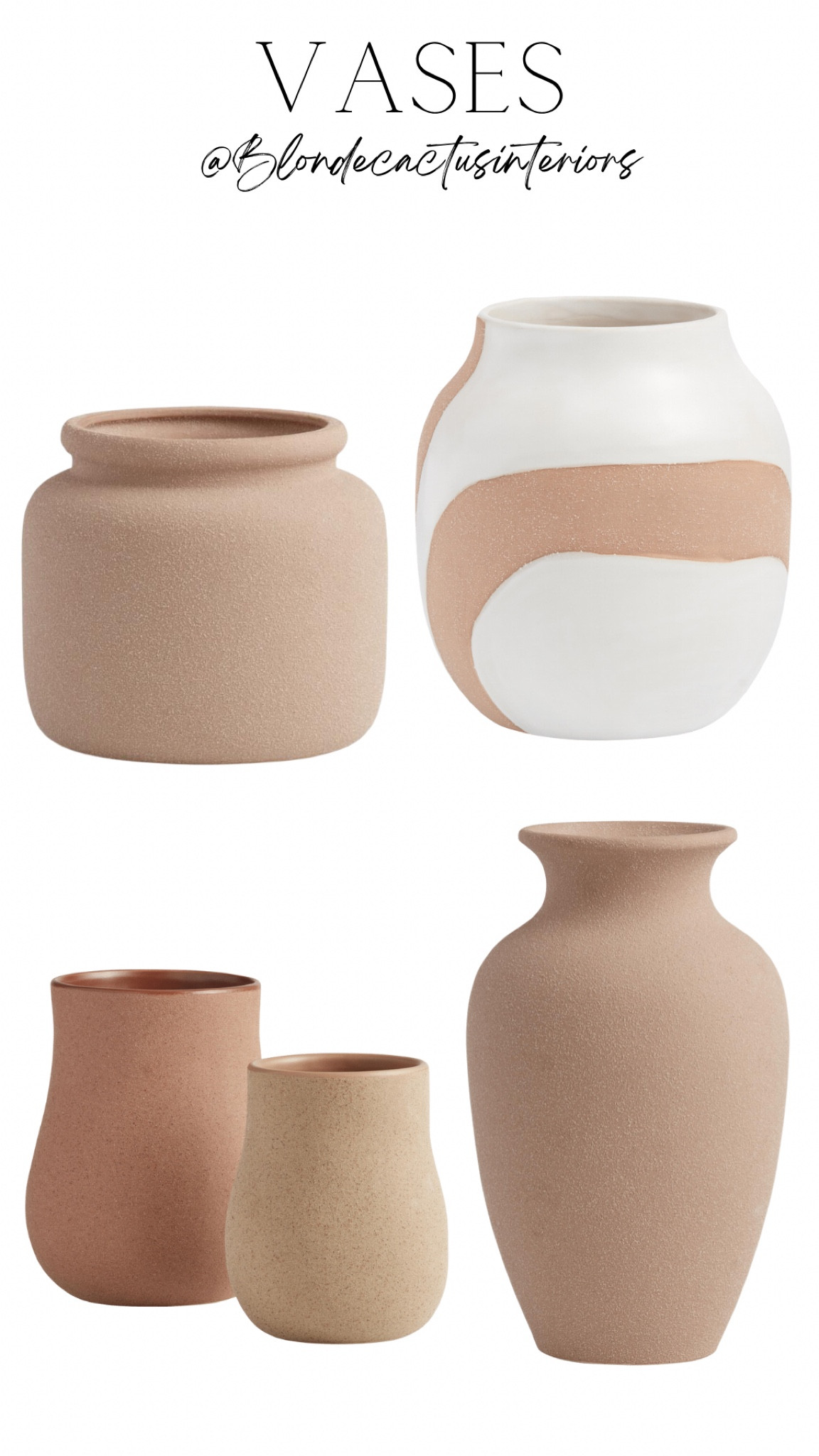 Vases, brown vase, white vase, tan vase

#LTKsalealert #LTKhome #LTKFind