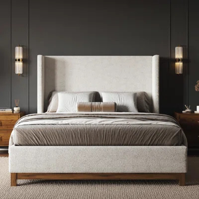 Chartier Upholstered Wingback Bed | Wayfair North America