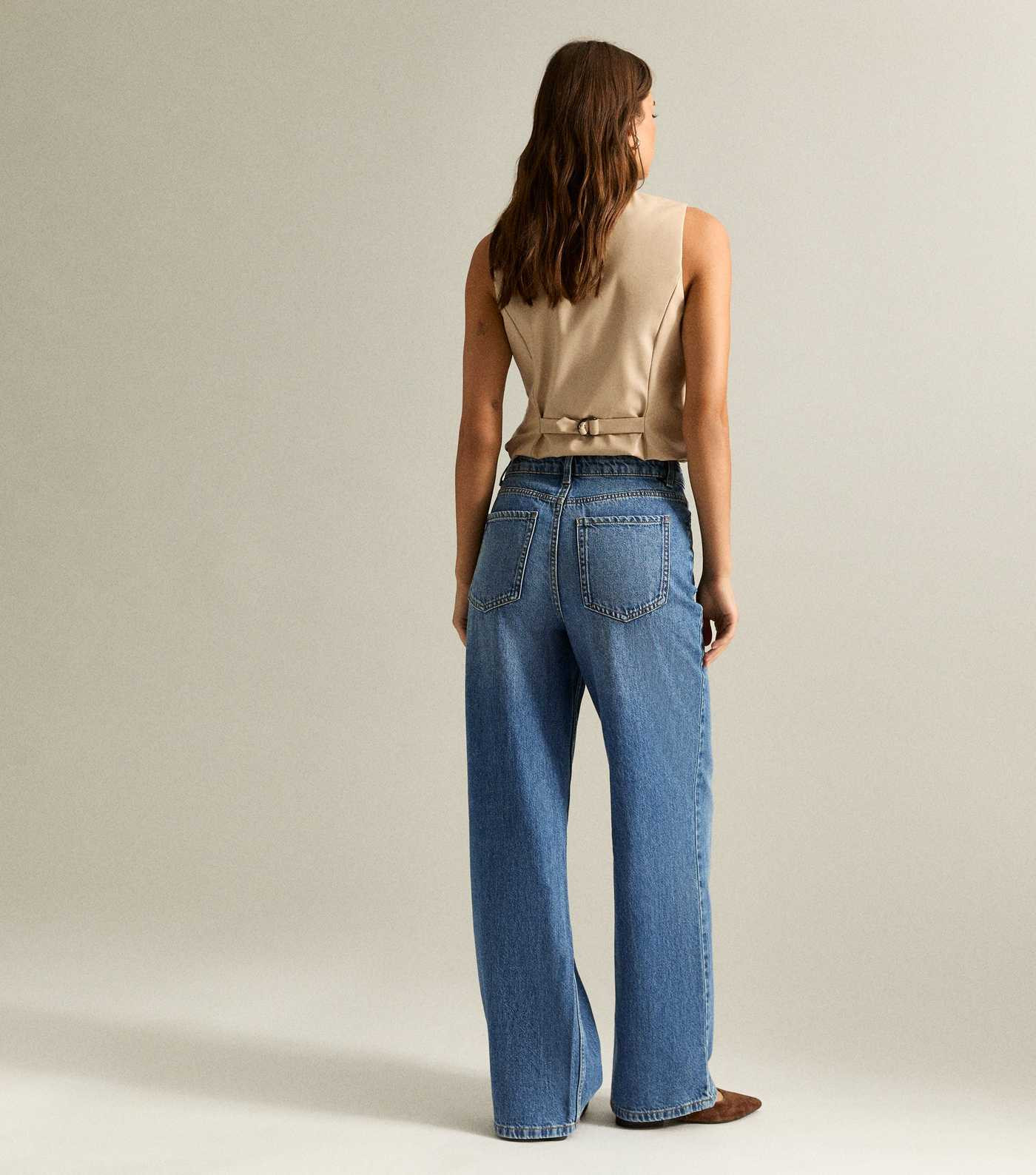 Blue Adalae High Waisted Wide Leg Jeans | New Look | New Look (UK)