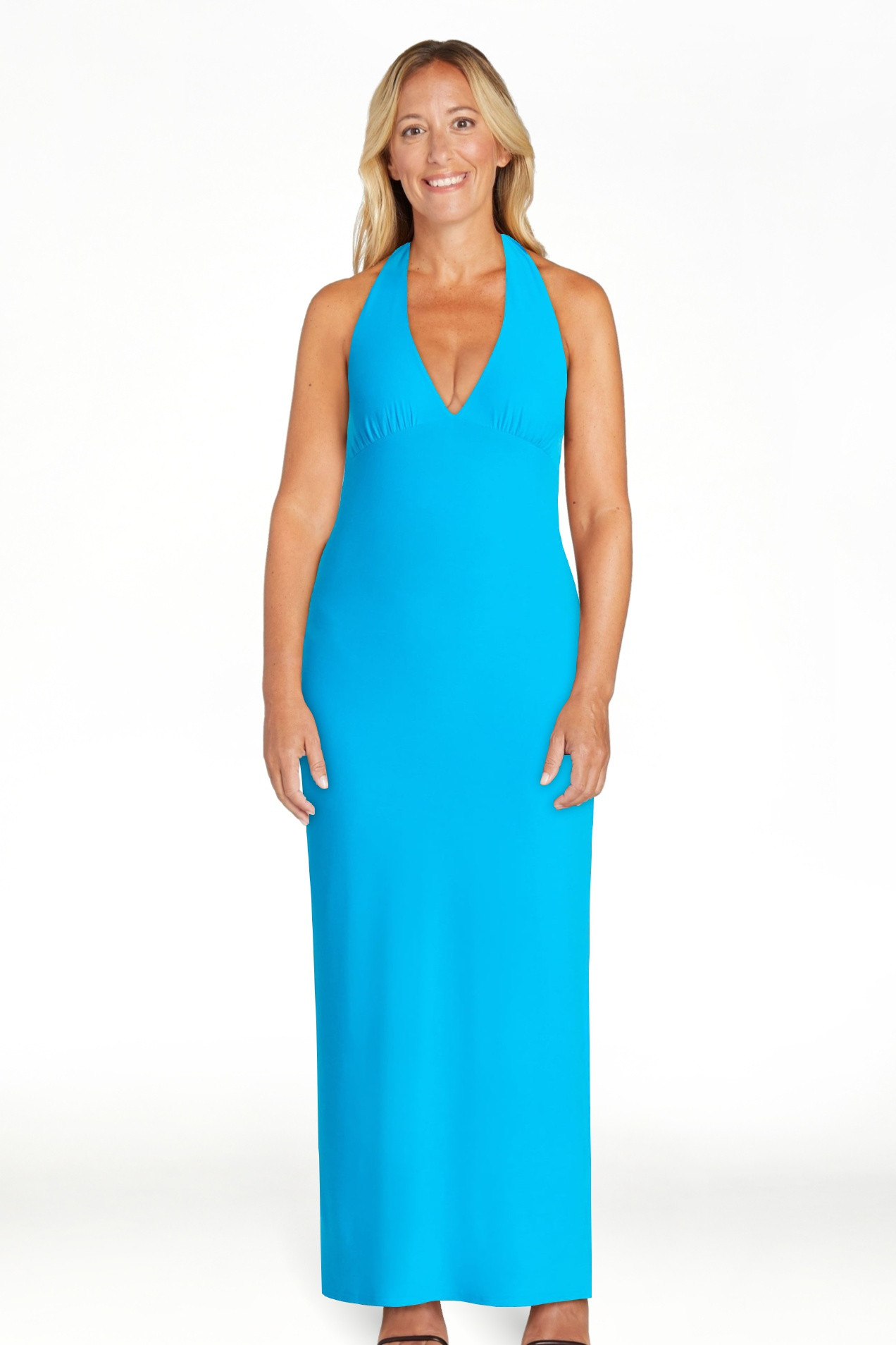 No Boundaries Halter Maxi Dress, Women's & Women's Plus Sizes XXS-4X | Walmart (US)