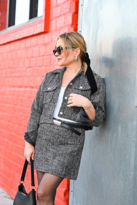 Classic Style - matching set, tweed blazer and skirt, spring outfit

#LTKover40 #LTKstyletip