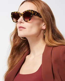 Shiny Faux Tort Sunglasses | Chico's