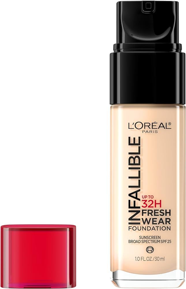 L'Oreal Paris Makeup Infallible Up to 32 Hour Fresh Wear Lightweight Foundation, 412 Warm Ivory, ... | Amazon (US)