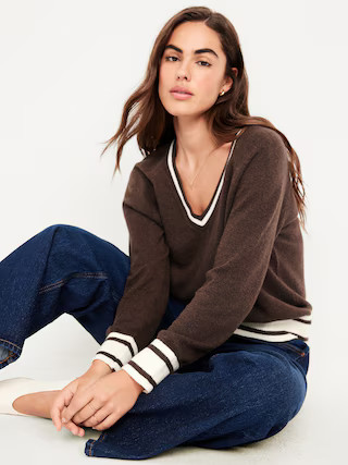SoSoft Loose V-Neck Sweater | Old Navy (US)