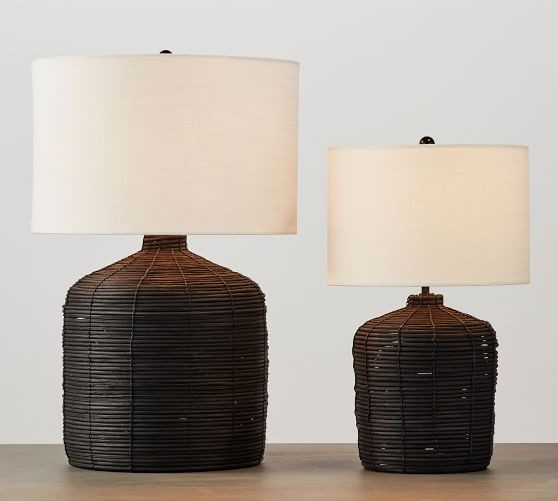 Cambria Rattan Table Lamp | Pottery Barn (US)
