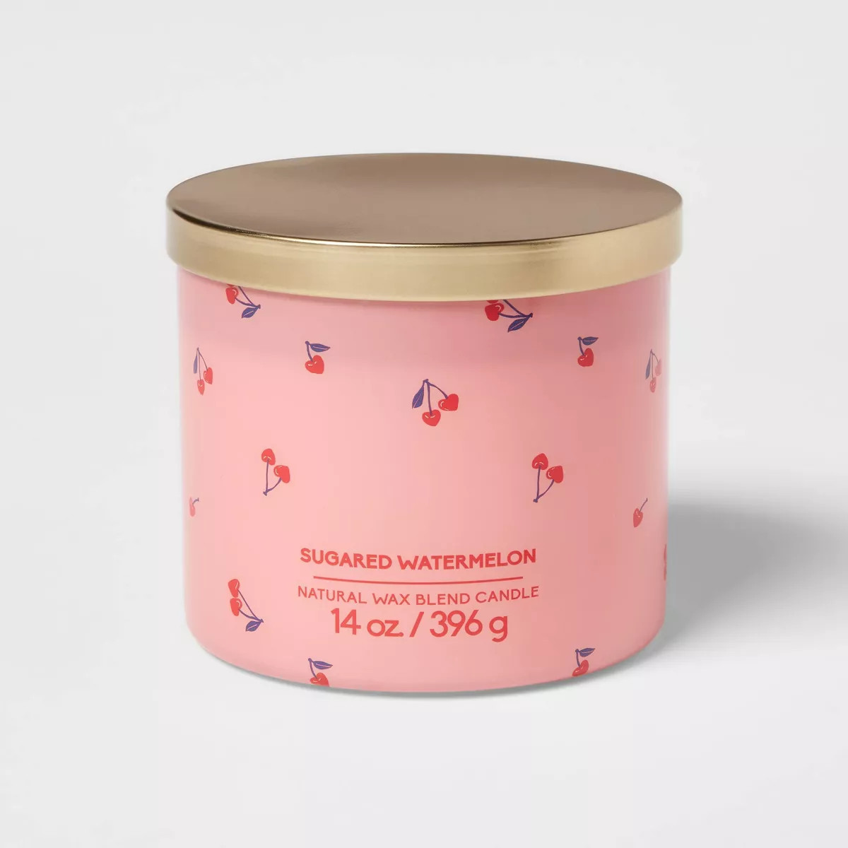 3-Wick Glass Jar Candle with Lid Sugared Watermelon 14oz - Room Essentials™ | Target
