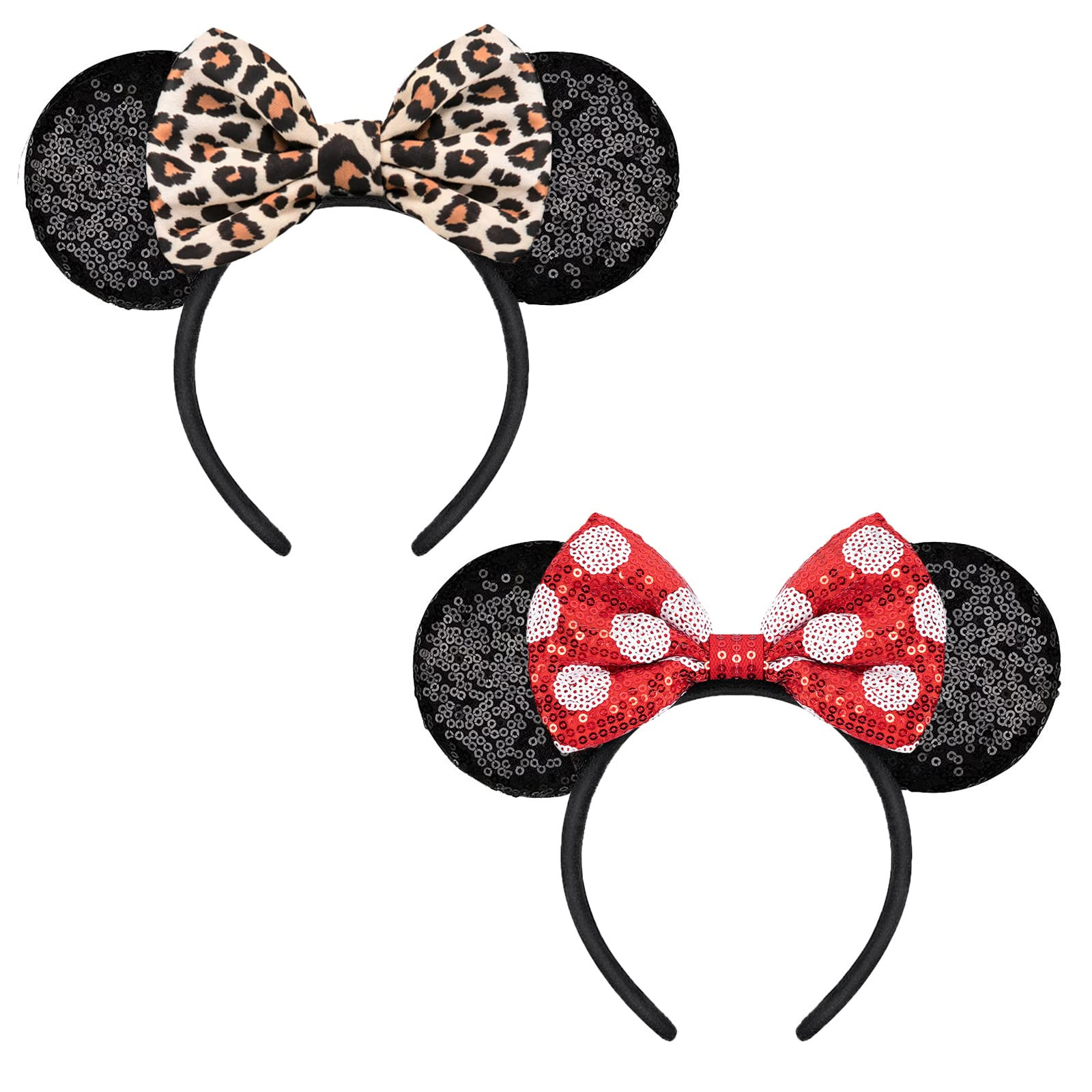 leopard&dot bow | Amazon (US)