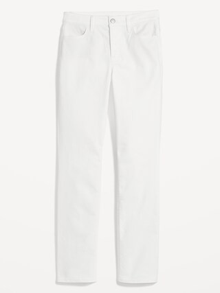 High-Waisted Wow Slim-Straight White Jeans for Women | Old Navy (US)
