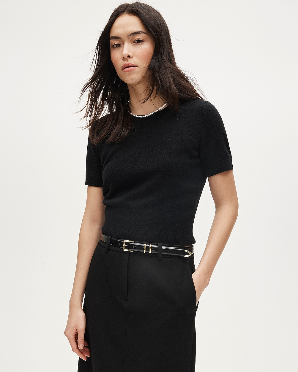 Cashmere shrunken T-shirt | J. Crew US