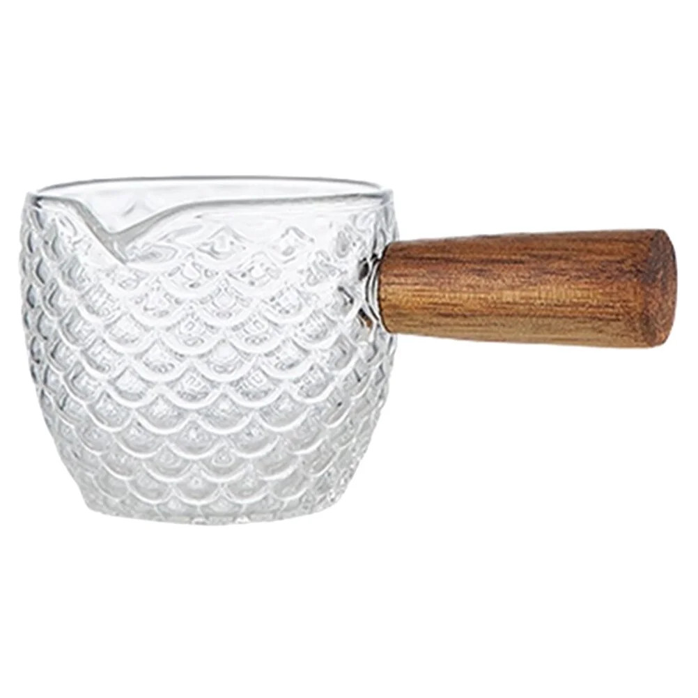Guangmc 80ml Glass Espresso Cups with Wood Handle Spout | Walmart (US)