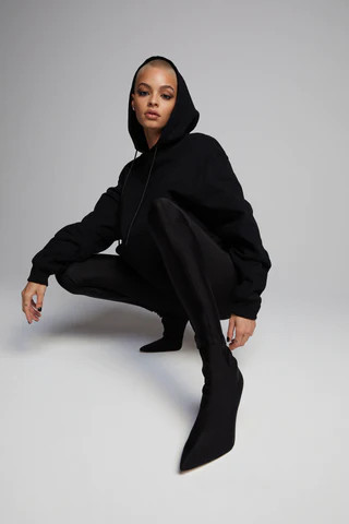 High Waisted Shine Compression Good Waist Leggings Black001, Size 12 | Good American