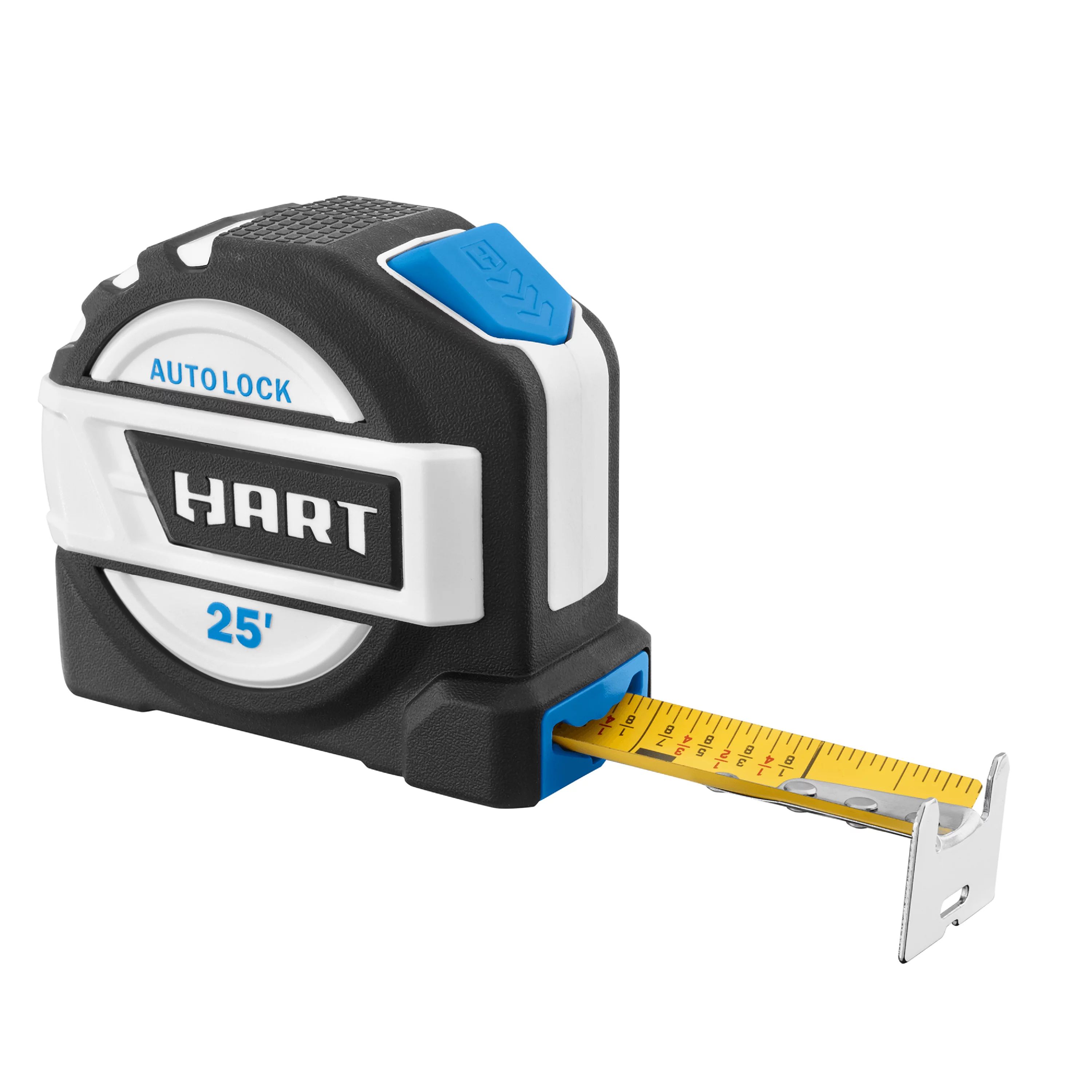 HART 25-Foot Autolock Tape Measure, Fraction Markings | Walmart (US)