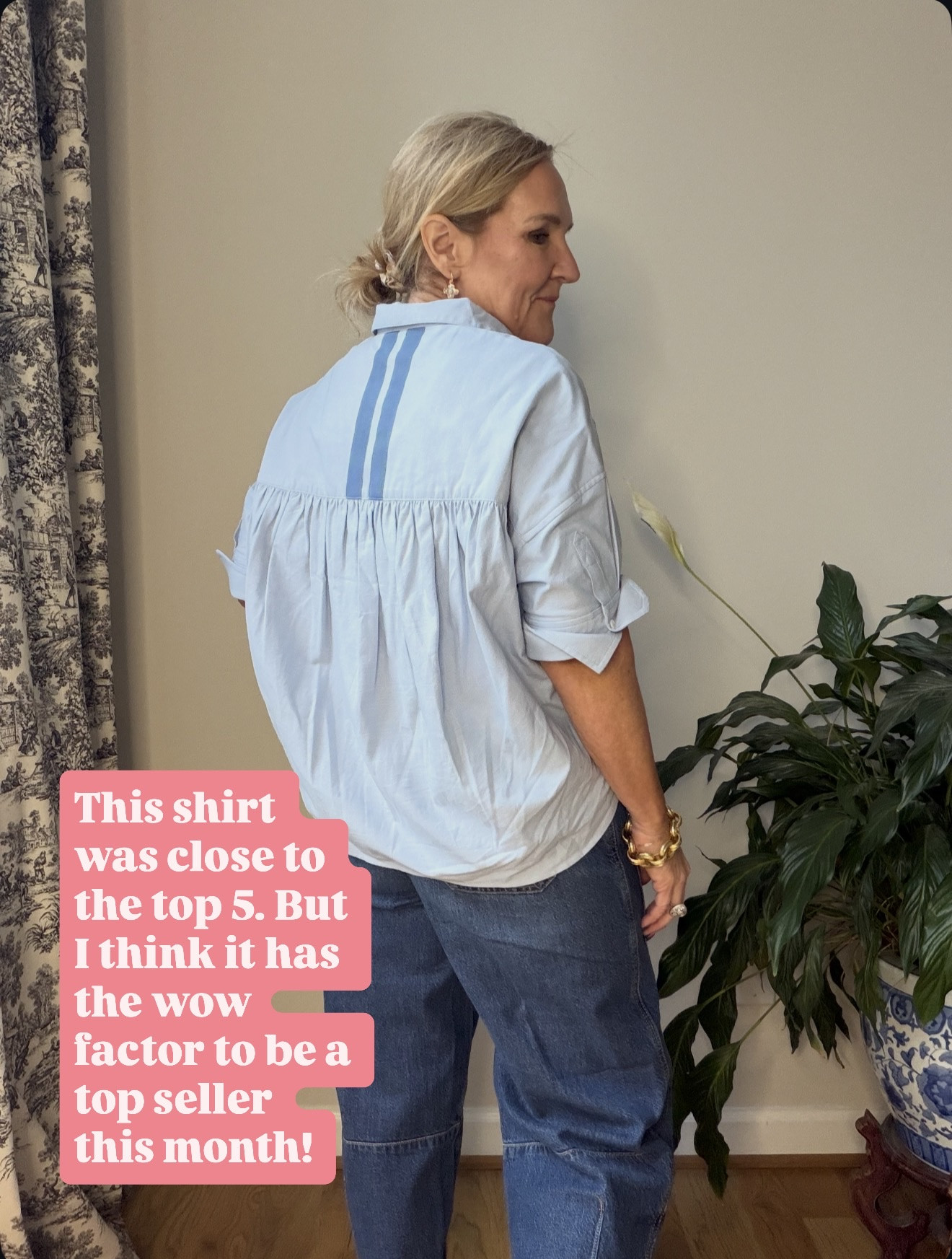 Anthro Oxford blouse I sized down to a small 


#LTKPetite #LTKootd #LTKOver40