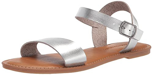 Amazon.com: Amazon Essentials Women's Two Strap Buckle Sandal, White, 8.5 Wide : Clothing, Shoes ... | Amazon (US)