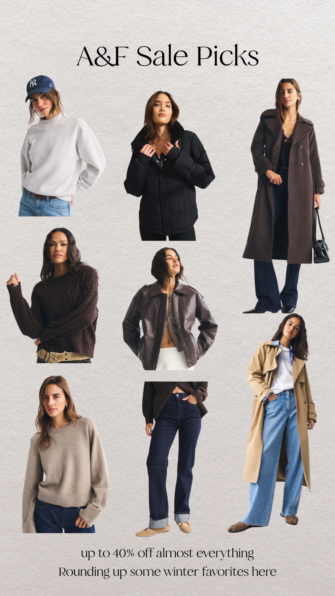 Abercrombie winter sale is on now with up to 40% off almost everything! Linking some of my winter outfit favorites here! 

 #LTKSeasonal #LTKSaleAlert