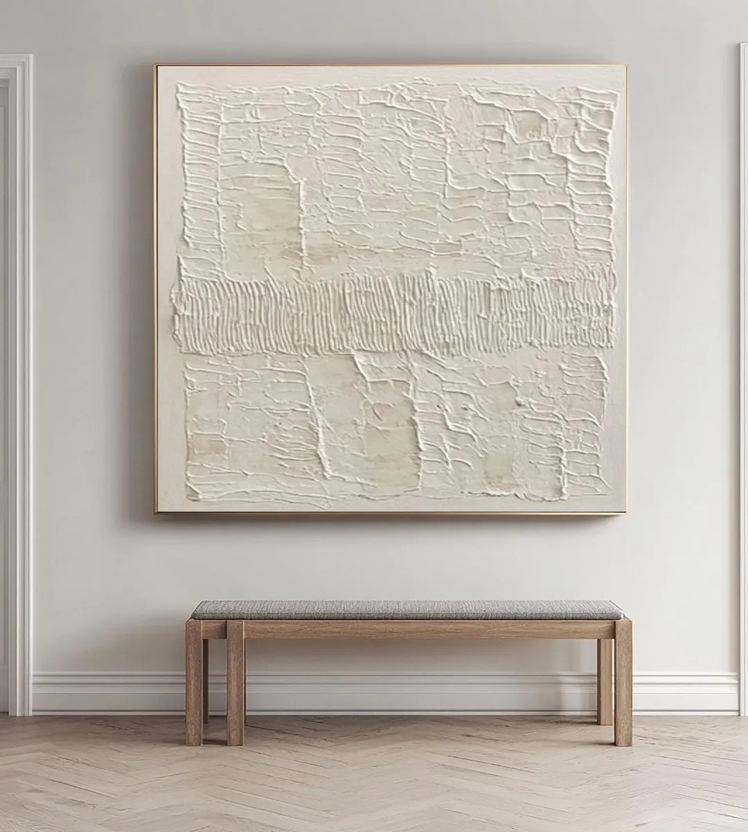 Abstract Beige Textured Impasto Painting: Modern Handmade Canvas Art - Etsy | Etsy (Global)