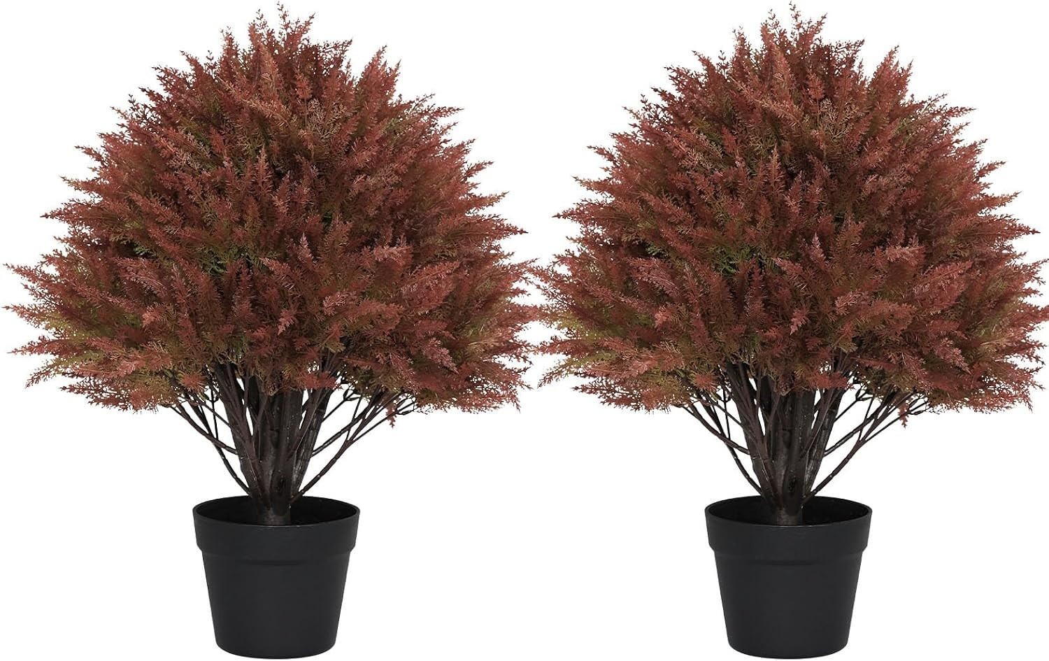 24" Fall Topiary Artificial Outdoor Plants, Faux Cedar Bushes & Shrubs | Amazon (US)
