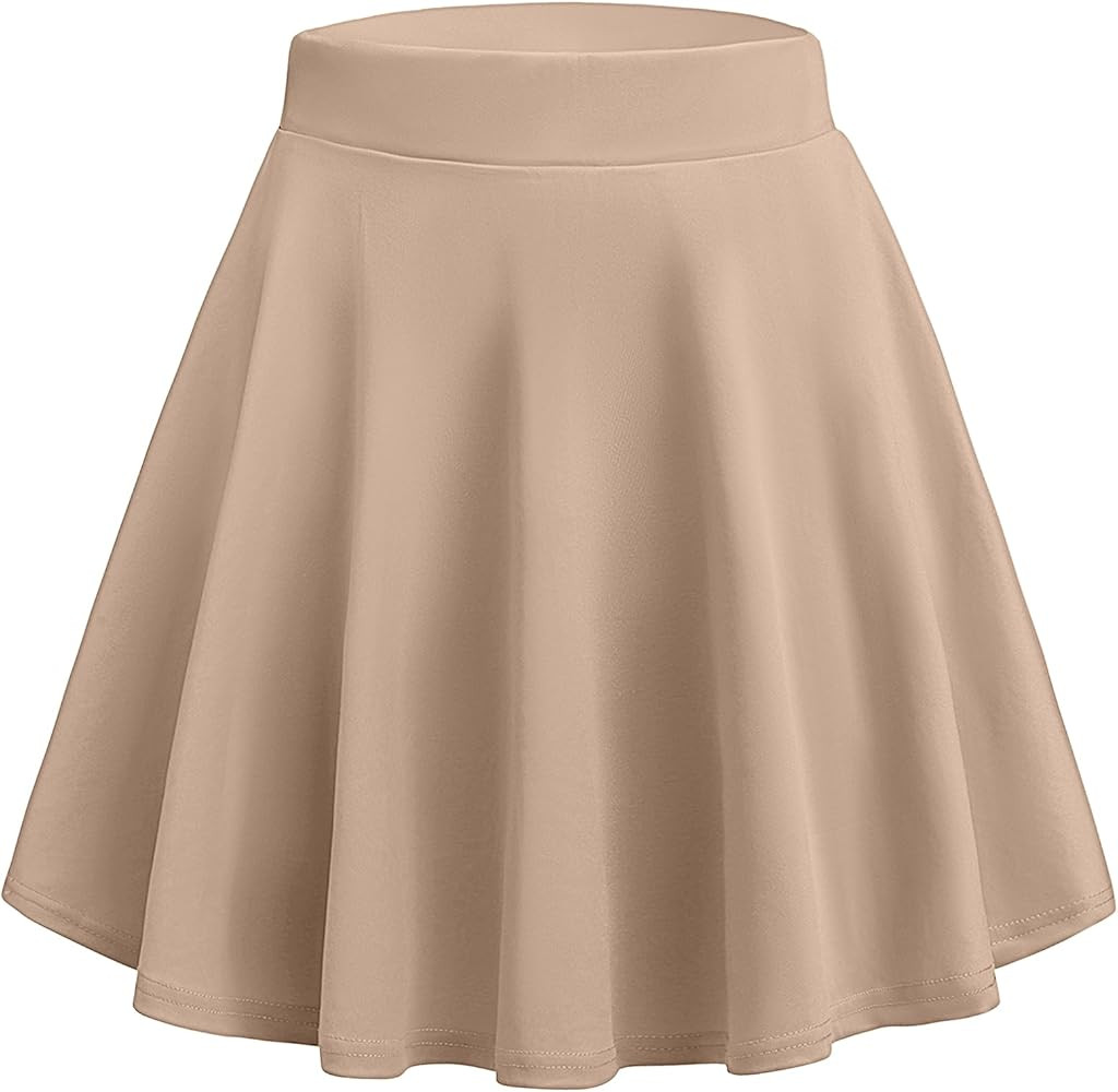 Zeagoo Women's Skirt Basic Mini Skater Skirt 2025 Fall Skirts Stretchable High Waist A-Line Dance... | Amazon (US)