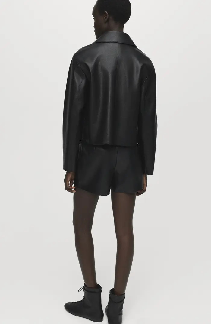 Wrap Faux Leather Skort | Nordstrom