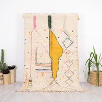 Authentic Beni Ourain Moroccan Rug, Soft Wool Berber Area 5x8 Ft | Etsy (UK)