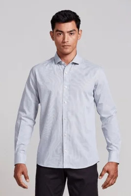 HIGHSTIL Camisa Algodão Egípcio Slim Fit - Azul | Dafiti (BR)