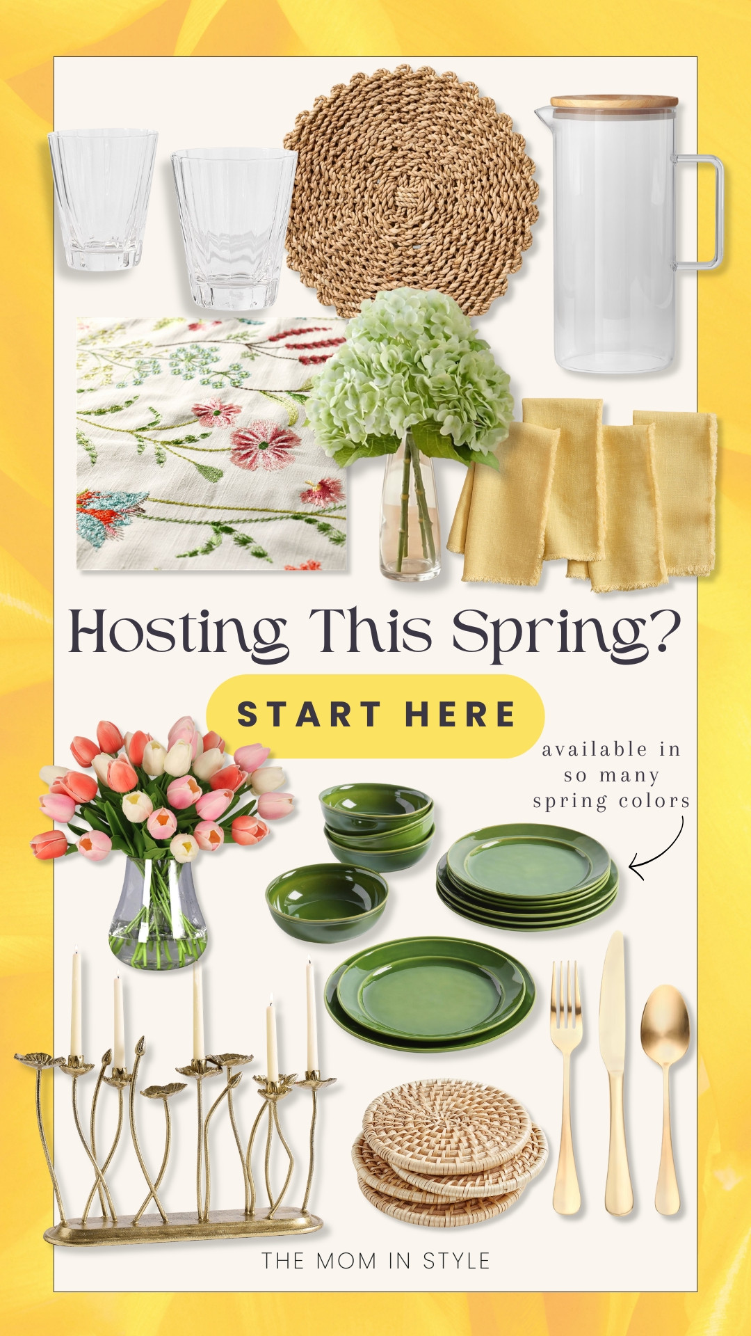 Spring hosting must haves, spring table scape, spring home decor, Mother’s Day hosting, Easter dinner, themominstyle 

#LTKHome #LTKSeasonal #LTKfoodie