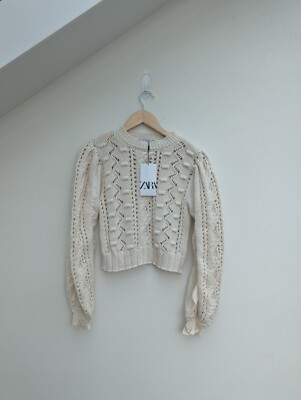 Zara Contrast Knit Sweater BNWT Size S Jumper  | eBay | eBay CA