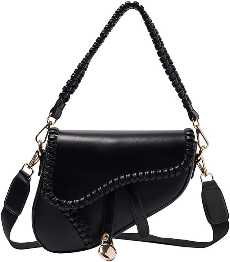 Yaopeing Shoulder Bags for Women,Trendy Saddle Purse Mini Crossbody Bag,PU Leather Clutch Purses ... | Amazon (US)