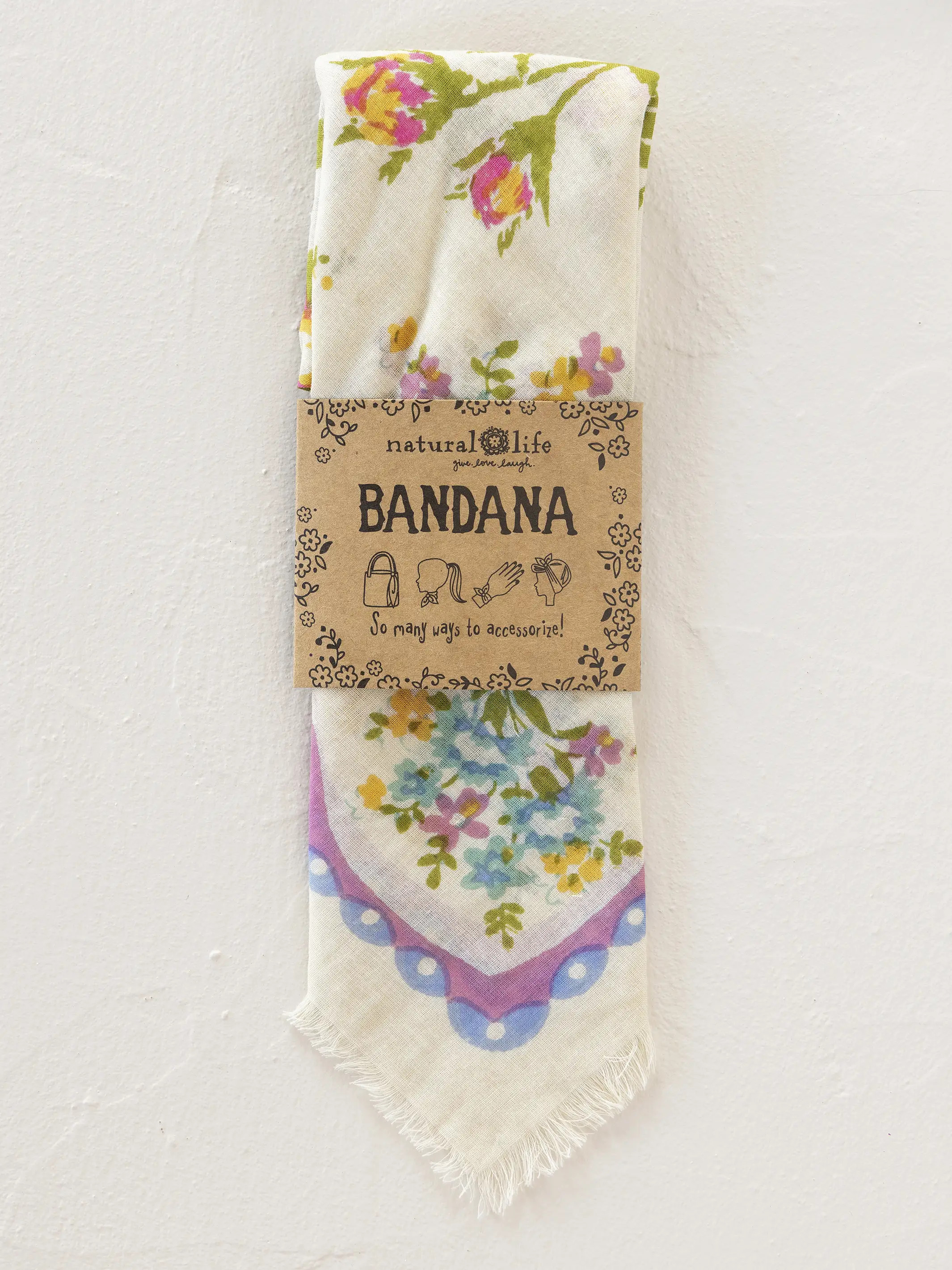 Printed Cotton Bandana | Natural Life
