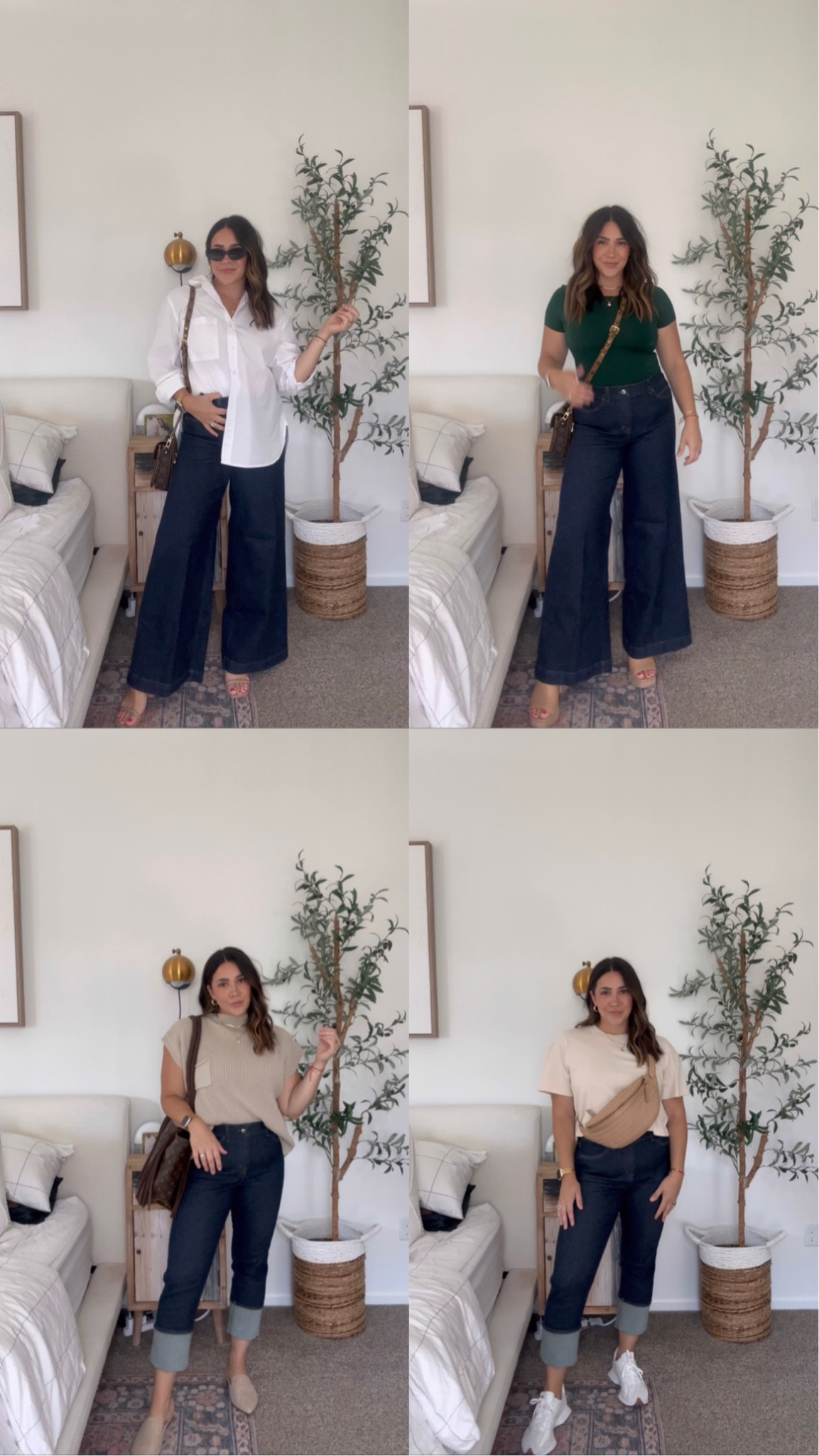 The most amazing workwear or business casual or teacher outfit jeans. Code NINAXSPANX gets ya $ off. 

Wide leg L, petite 
Cuffed L, petite (but wish I did regular)
Kick flare L, regular

I’m 5’4 

#LTKworkwear #LTKcurves #LTKmidsize