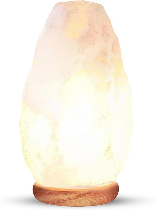 Himalayan Glow Natural Salt Night Light White Salt Crystal Lamp with Dimmer Switch | Amazon (US)