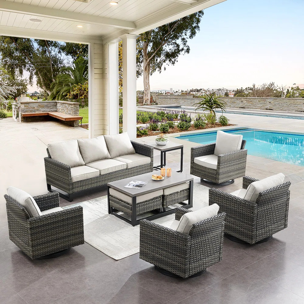 Latitude Run® Maravilla 9 Piece Sofa Seating Group with Cushions | Wayfair | Wayfair North America