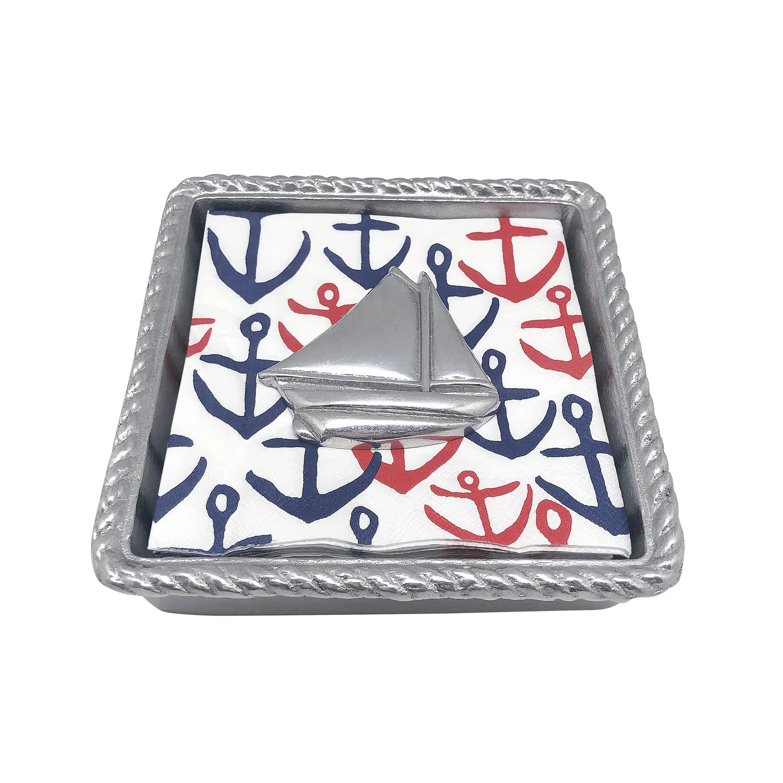 High Seas Sailboat Twist Napkin Holder | Birch Lane