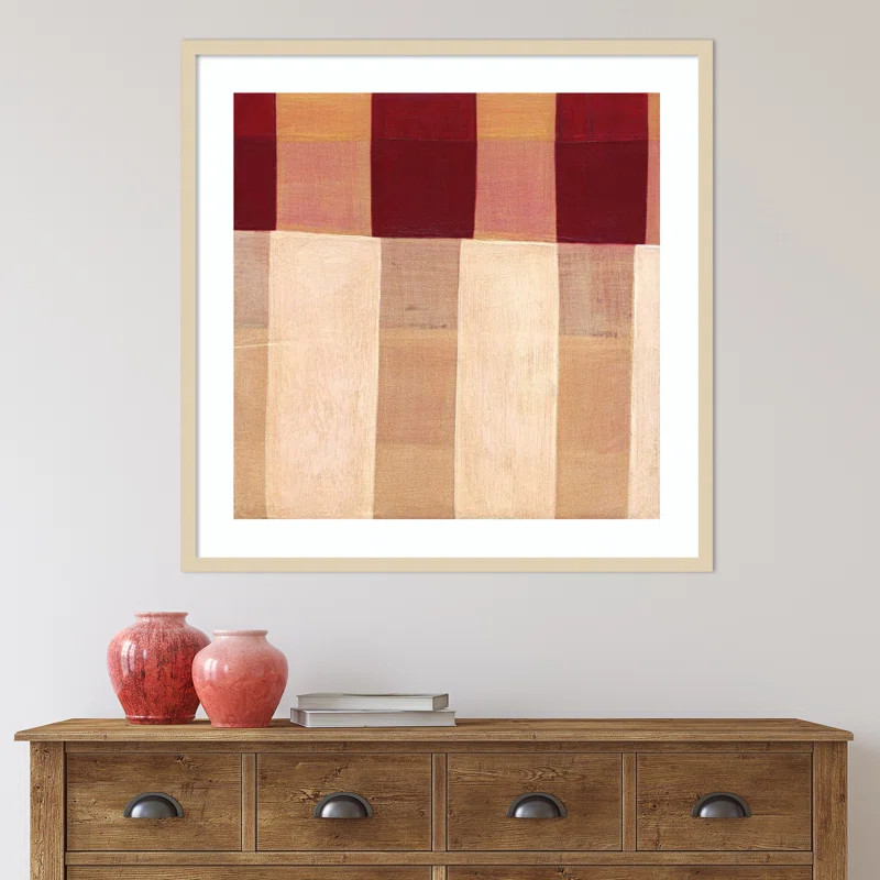 Akara Broken Stripes 1 Framed On Paper by Laura Nugent Print | Wayfair North America