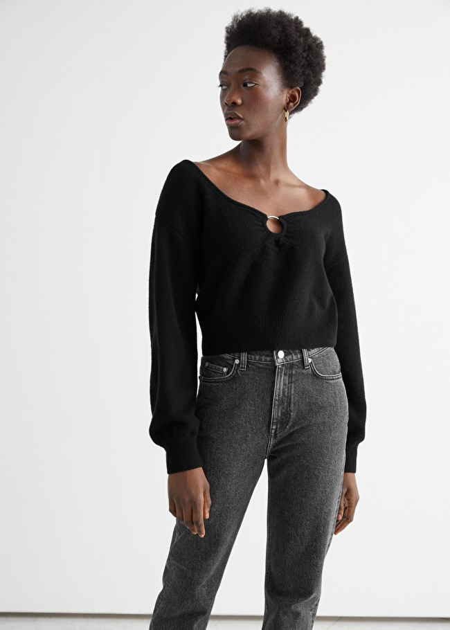 Relaxed Merino Blend O-Ring Sweater | & Other Stories (EU + UK)