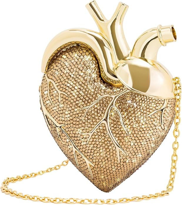 JW PEI Women's Maren Artificial Crystal Heart Shaped Bag | Amazon (US)