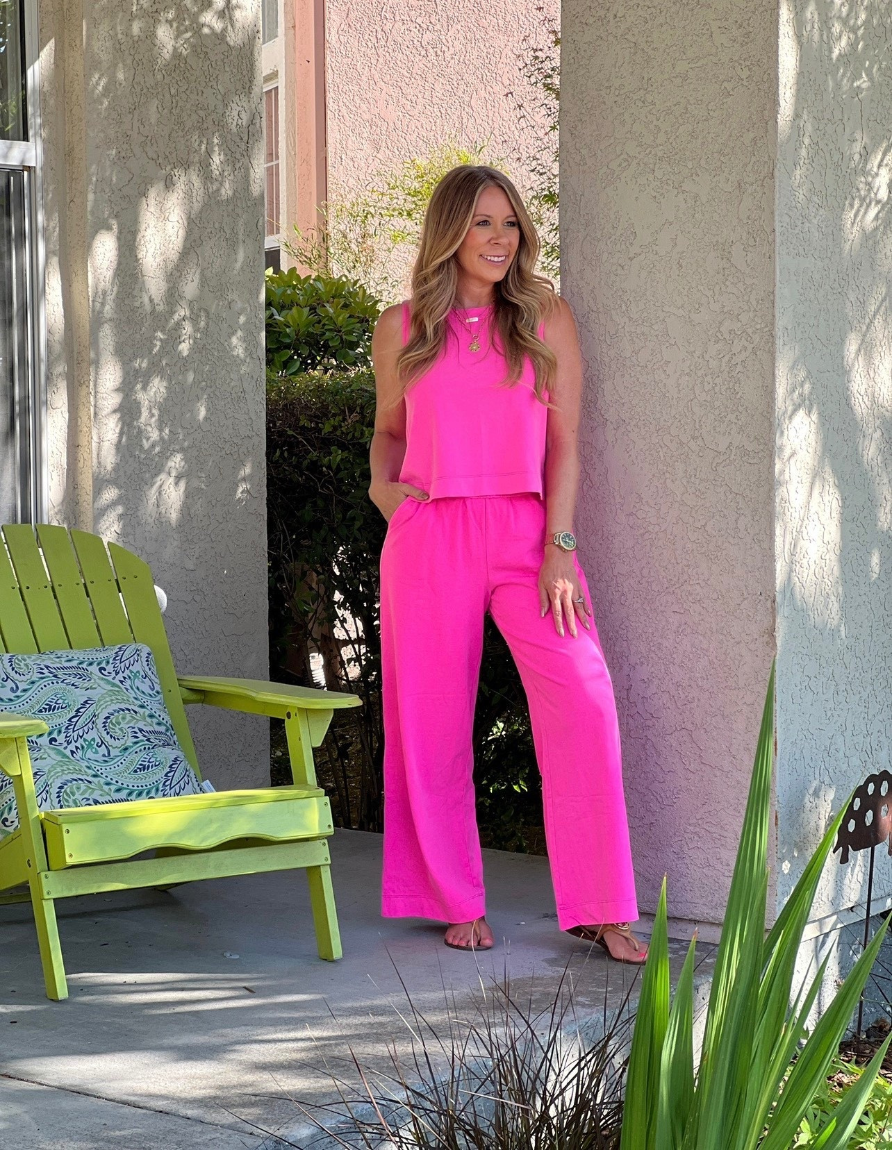 Seriously the cutest capsule wardrobe set! Available in other colors and petite, regular and tall! 

It’s something I wear all year, and I just swap out the top from tank, shorts, button down, to tee, to hoodie! Mix and match! 

I just love the bright pink but find the color you love and start building your capsule 

I’m wearing xs, 5’2” 120 lbs 
Go tts or size down if in between 

Xo,
Jill 

#LTKootd #LTKmomlife #LTKPetite