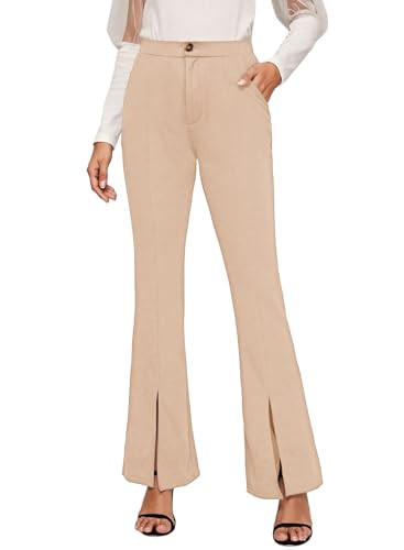 EVALESS Womens Dress Pants 2024 Fashion High Waisted Casual Flare Pants Slim Stretch Business Wor... | Amazon (US)