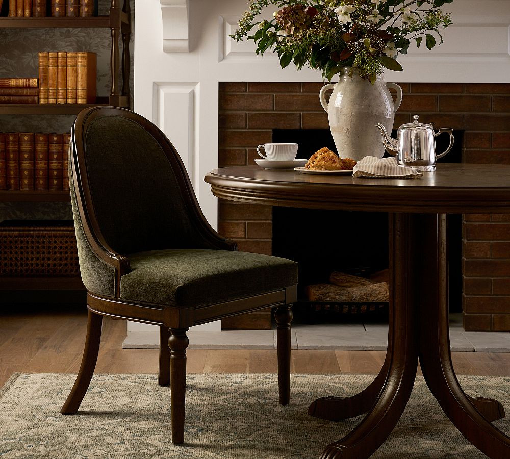 Chris Loves Julia Upholstered Dining Chair | Pottery Barn (US)